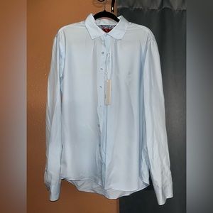 A long sleeve button down shirt